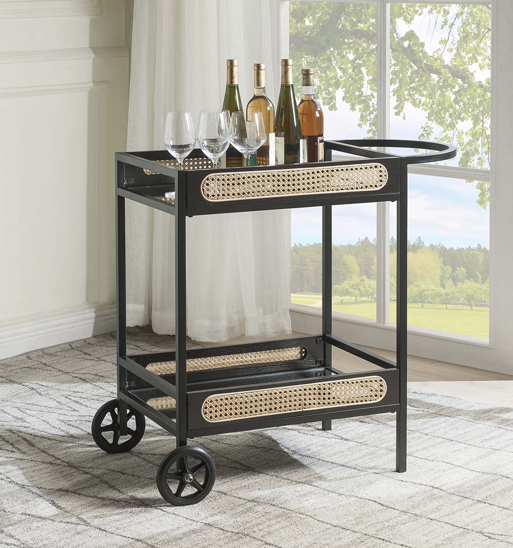 ACME Colson - Serving Cart - Black Finish | Meri Furniture