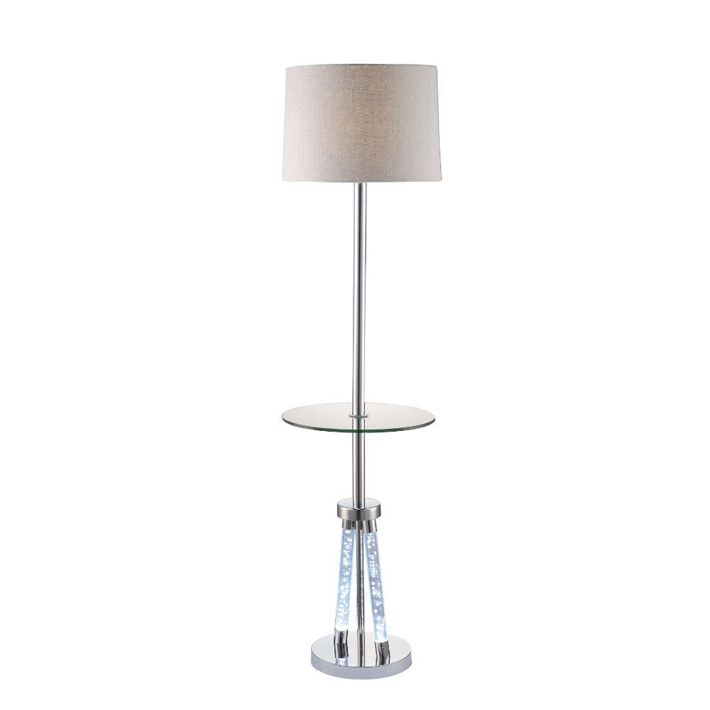 ACME Cici - Floor Lamp - Chrome | Meri Furniture