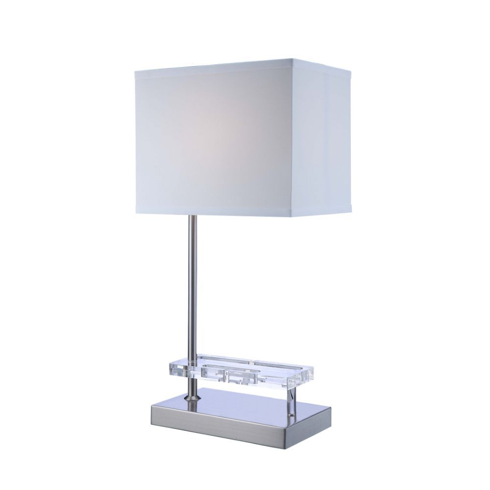 ACME Britt - Table Lamp - Sandy Nickel | Meri Furniture
