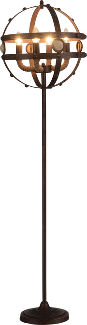 ACME Benie - Floor Lamp - Brown, Dark | Meri Furniture