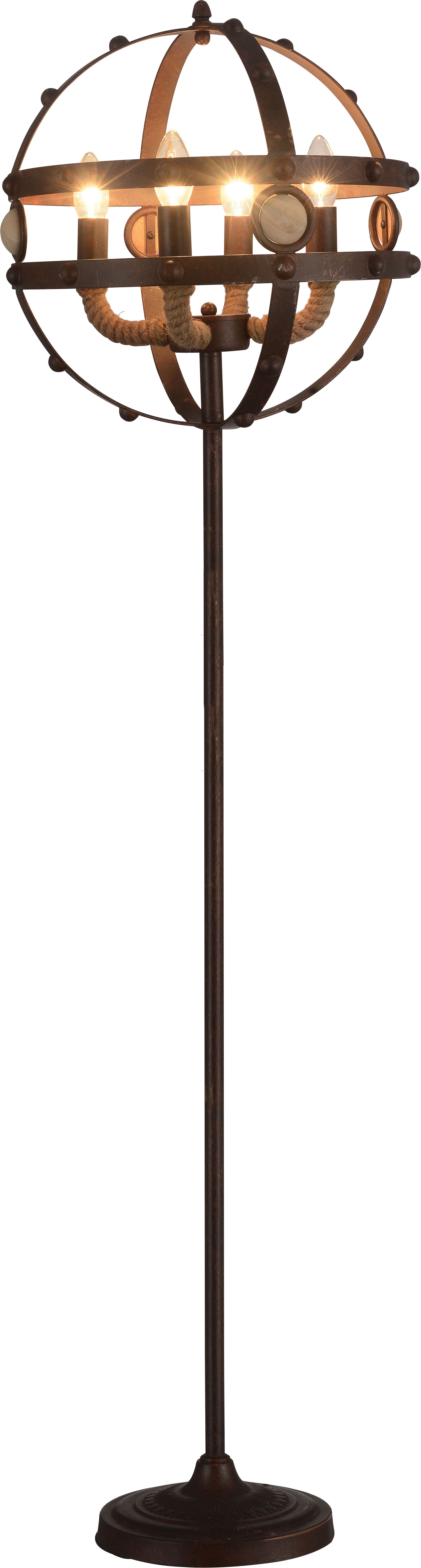 ACME Benie - Floor Lamp - Brown, Dark | Meri Furniture