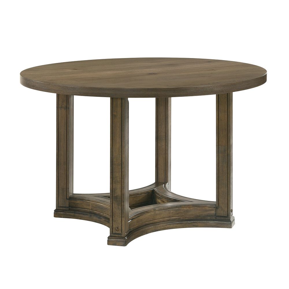 ACME Parfield - Dining Table - Brown - Round | Meri Furniture