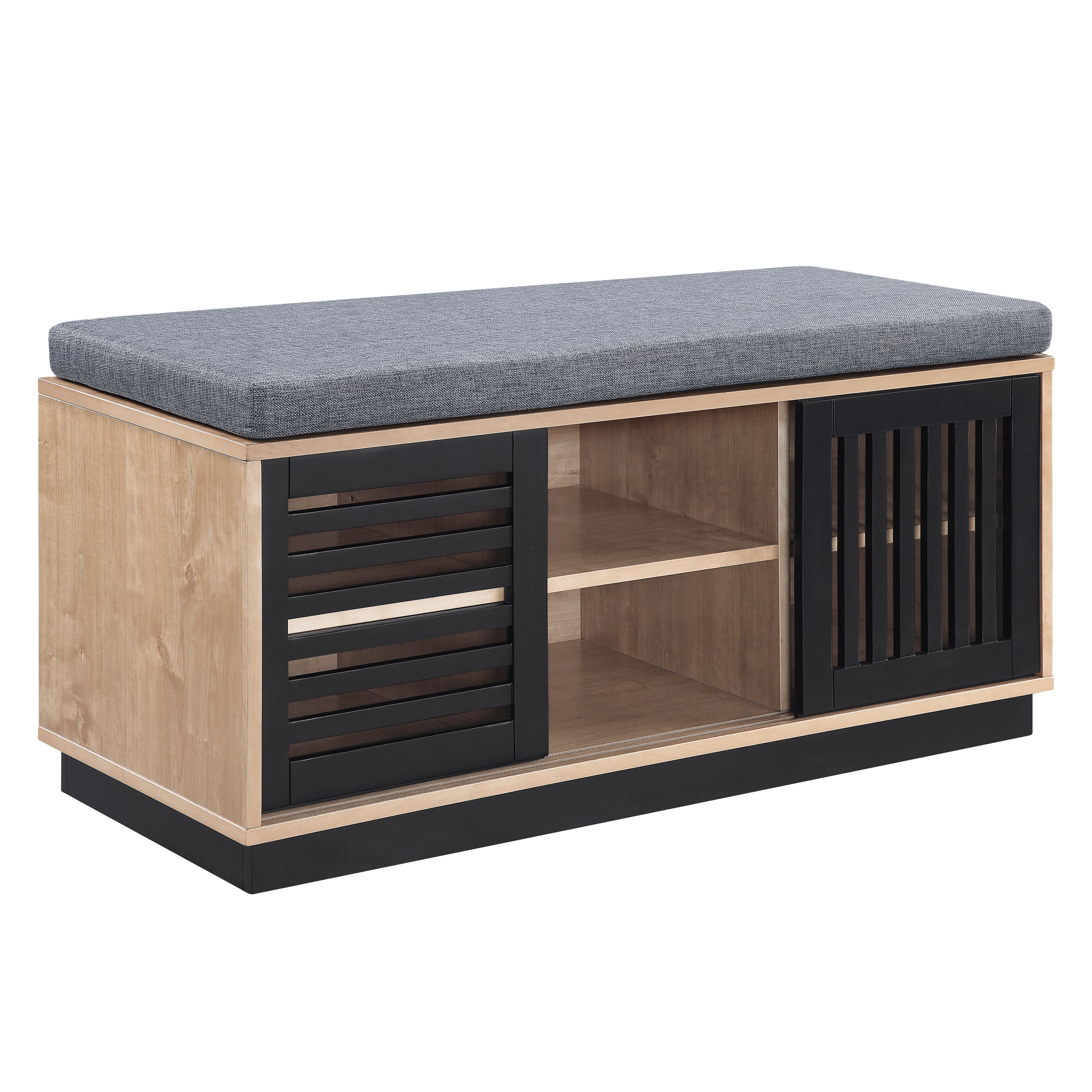 ACME Gamaliel - Bench - Oak & Espresso Finish | Meri Furniture