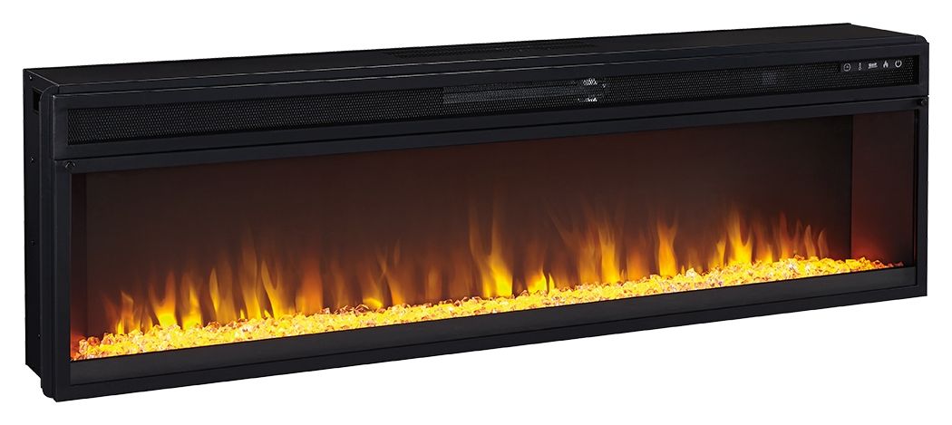 Ashley Furniture Entertainment - Black - Wide Fireplace Insert | Meri Furniture