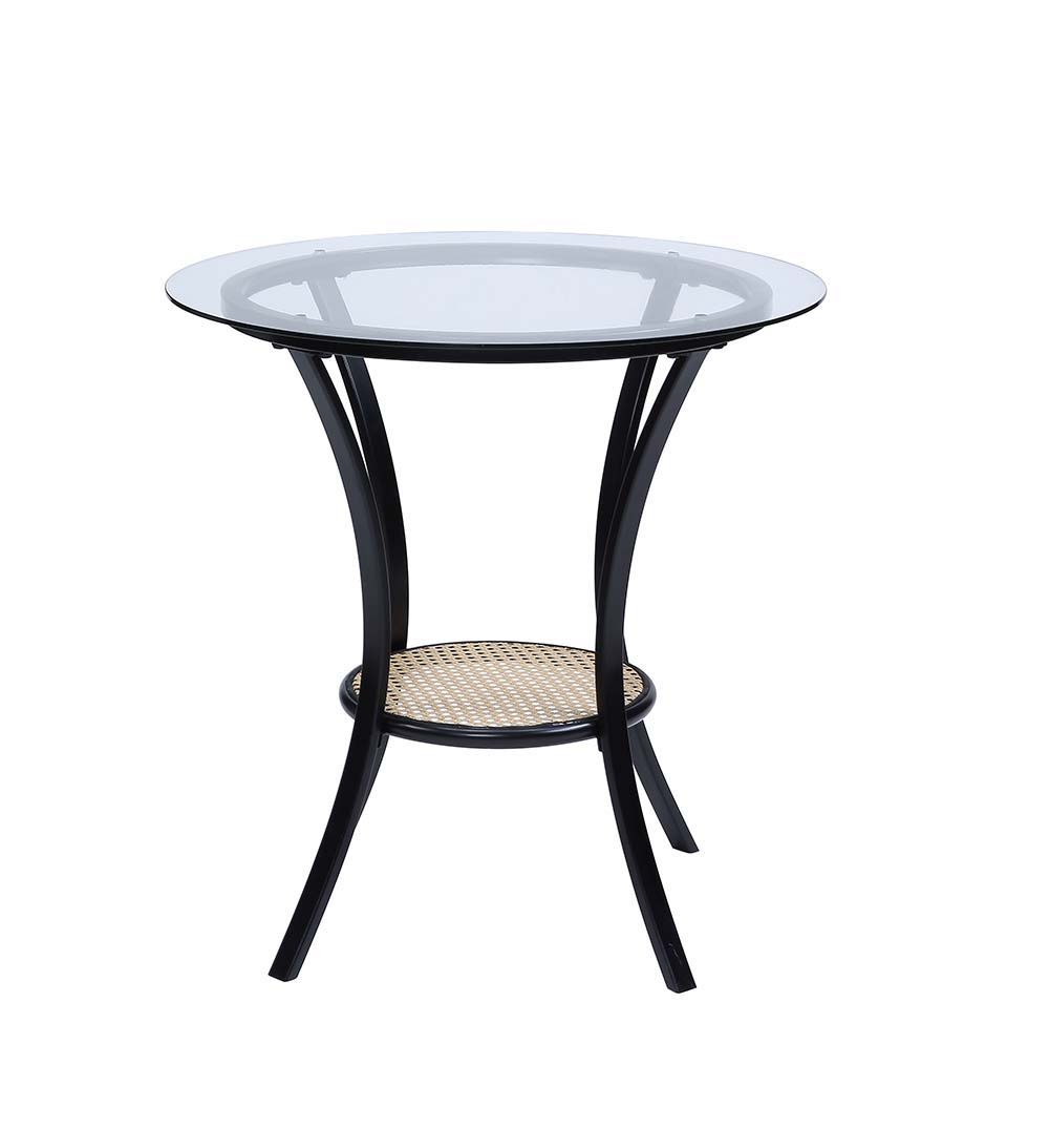 ACME Frydel - Chair & Table - Black Finish | Meri Furniture