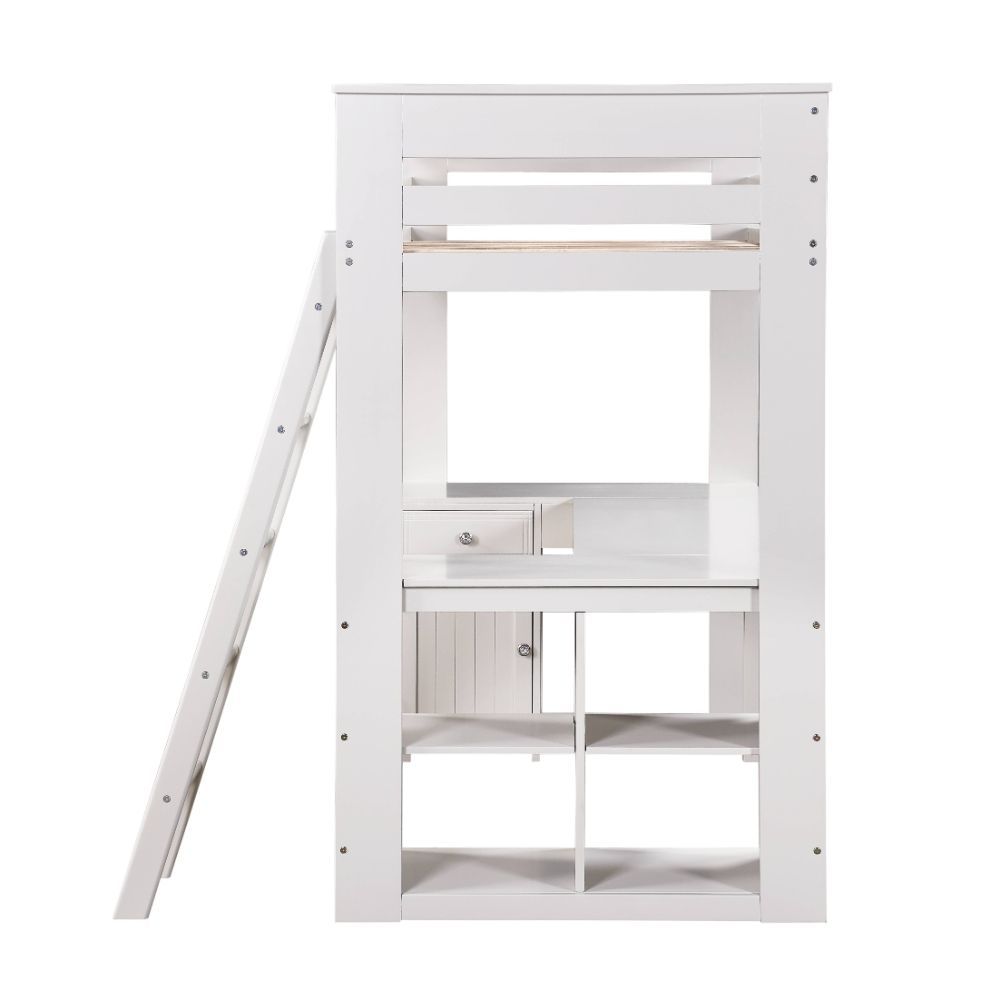 ACME Ambar - Loft Bed - Light Gray | Meri Furniture