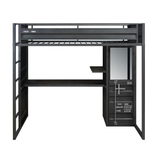 ACME Cargo - Twin Bed - Gunmetal Finish | Meri Furniture