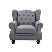 ACME Hannes - Chair - Gray Fabric | Meri Furniture