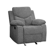 ACME Kalen - Glider Recliner - Gray Chenille | Meri Furniture