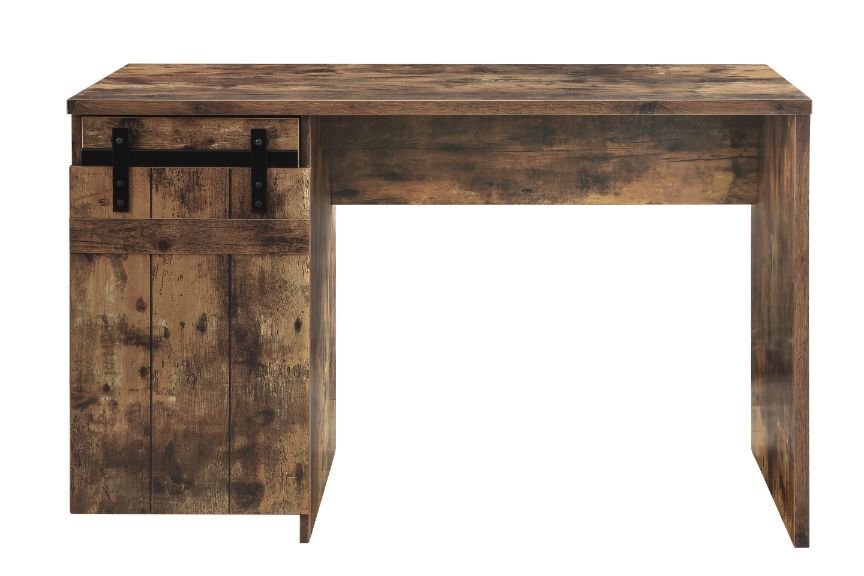 ACME Bellarose - Writing Desk - Rustic Oak Finish | Meri Furniture