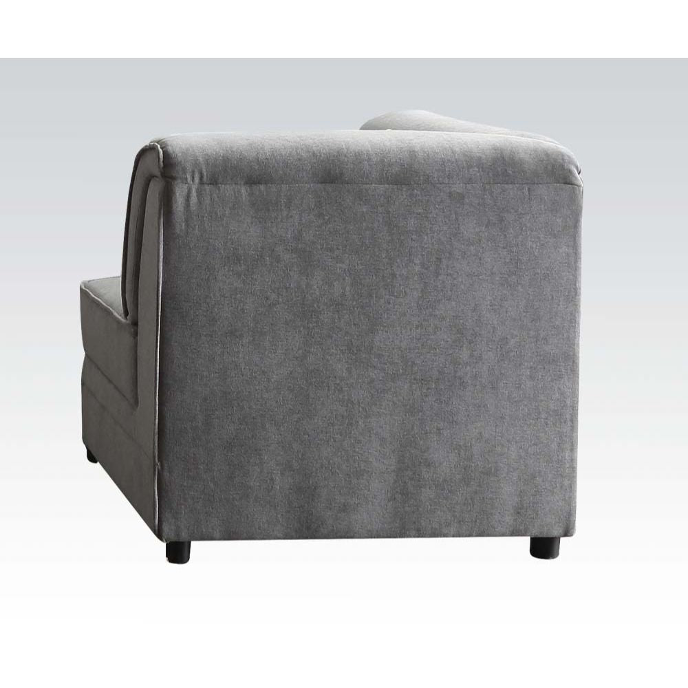 ACME Bois - Wedge - Gray Velvet | Meri Furniture