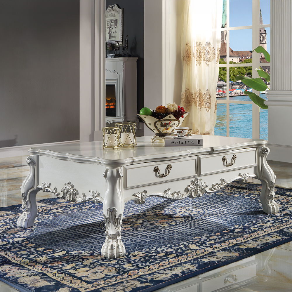 ACME Dresden - Coffee Table - Bone White | Meri Furniture