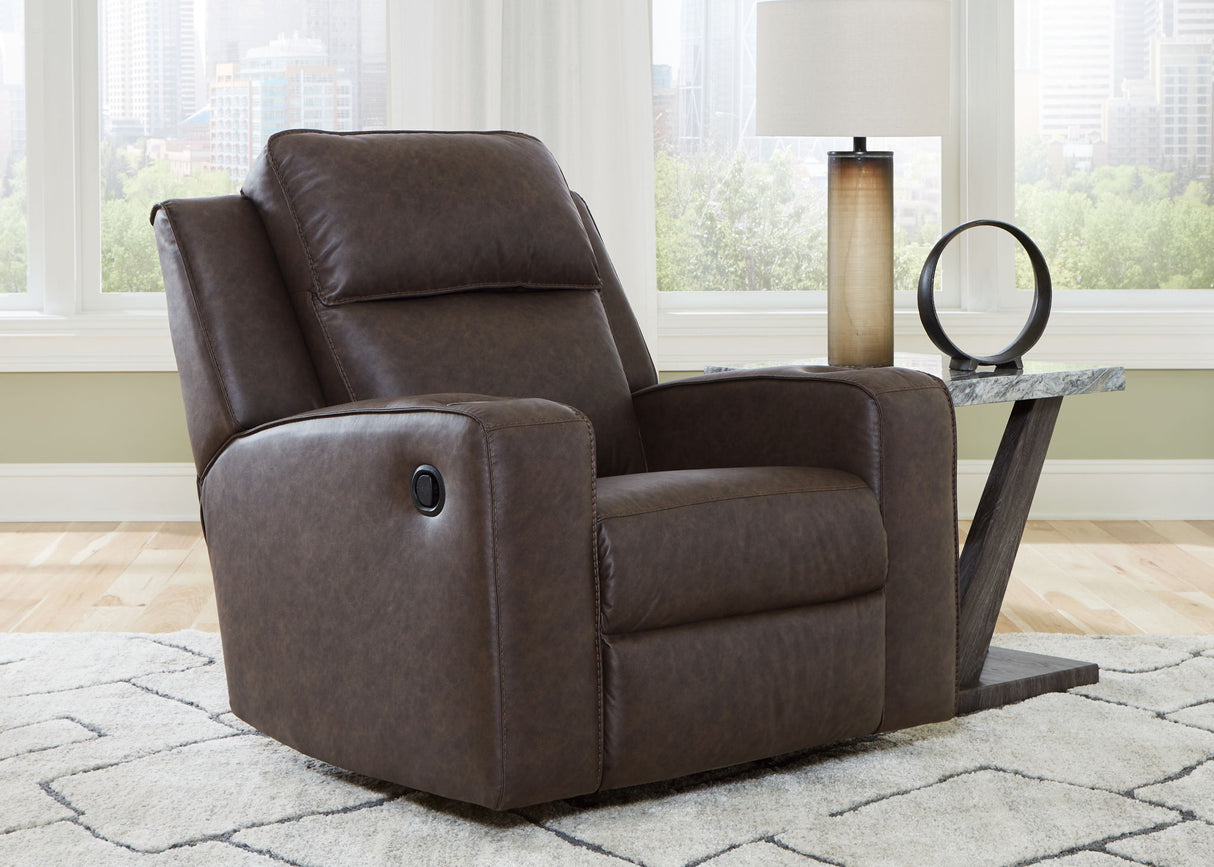Signature Design by Ashley® Lavenhorne - Granite - Rocker Recliner | Meri Furniture