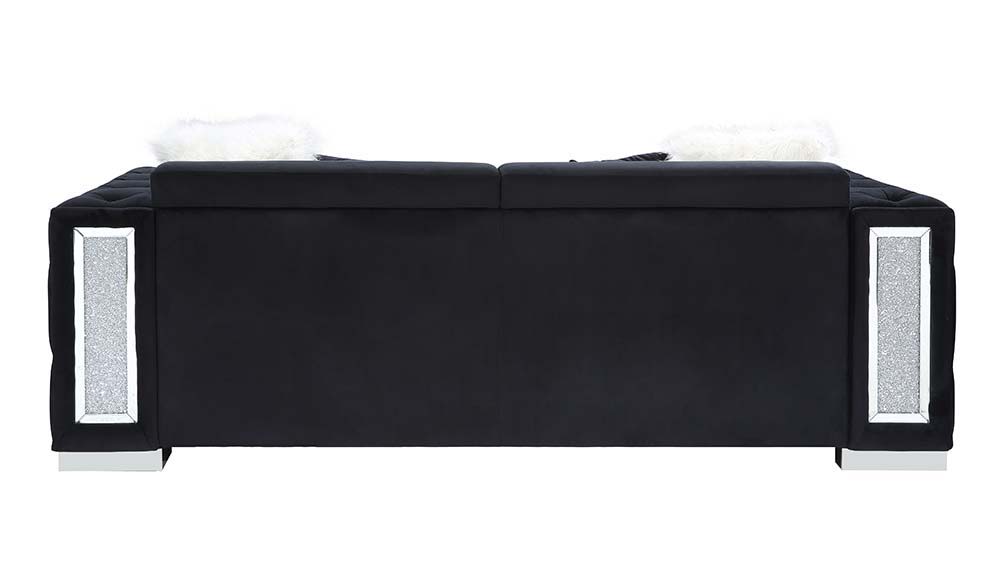 ACME Trislar - Sofa - Black Velvet | Meri Furniture