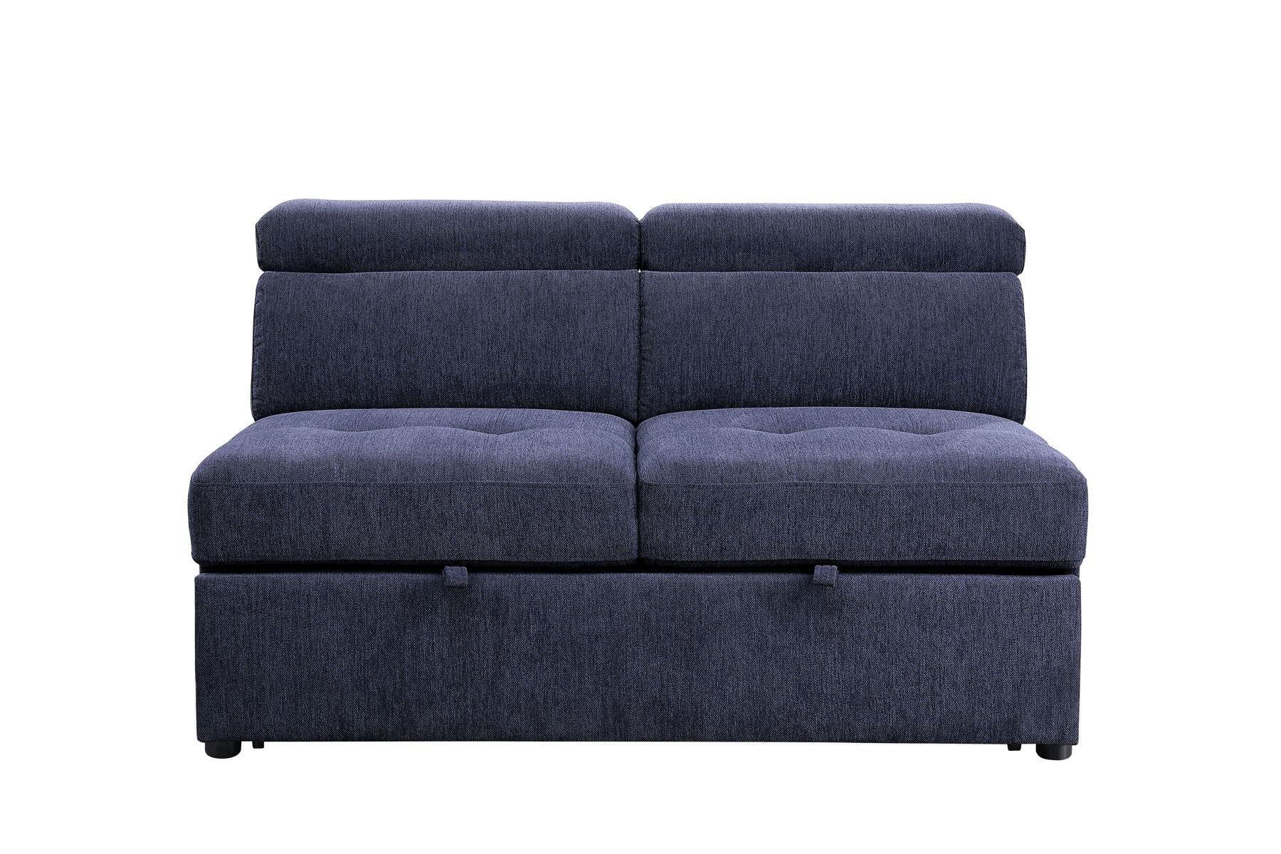 ACME Nekoda - Sectional Sofa - Navy Blue Fabric | Meri Furniture