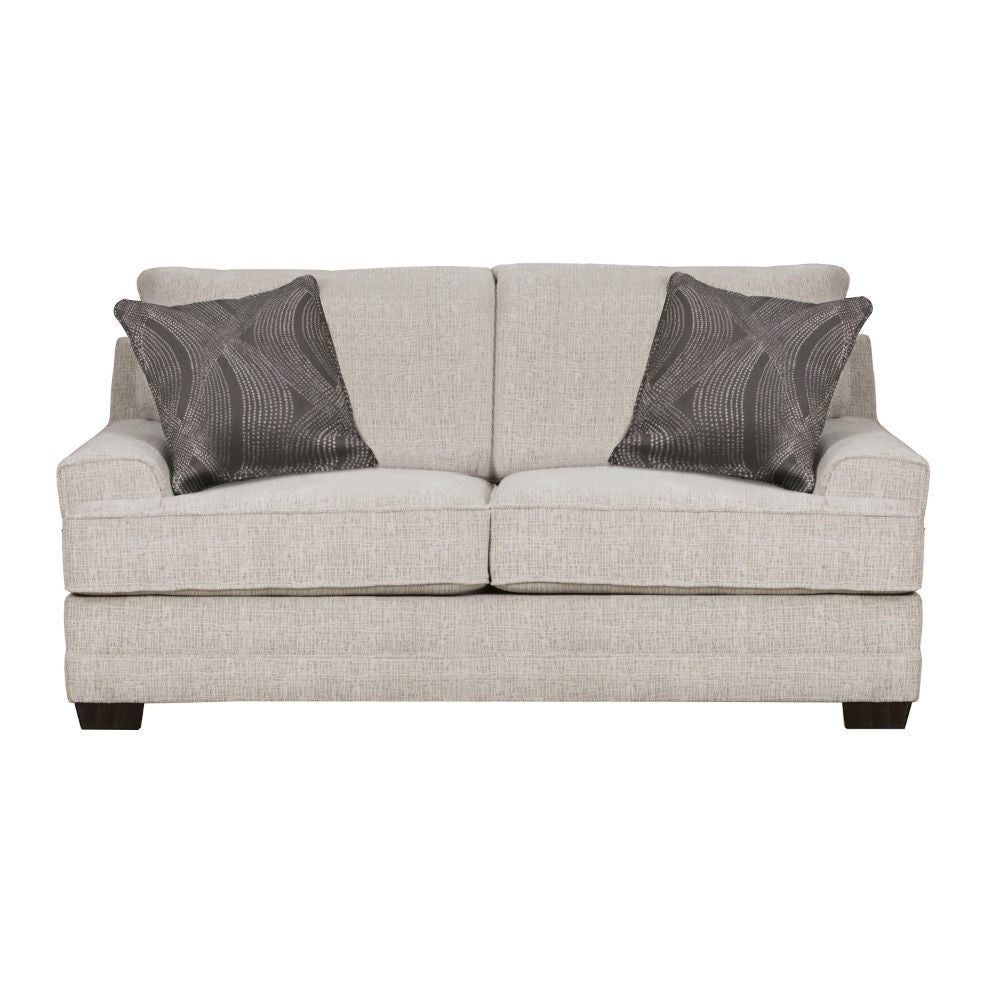 ACME Avedia - Loveseat - Beige/Gray Chenille | Meri Furniture