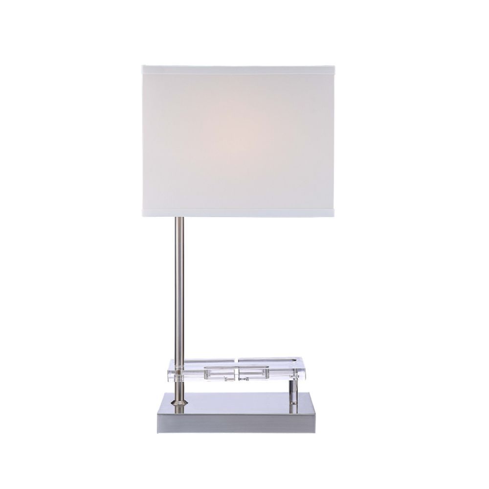 ACME Britt - Table Lamp - Sandy Nickel | Meri Furniture