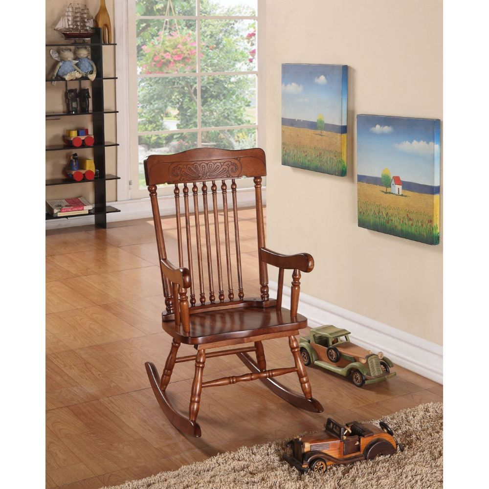 ACME Kloris - Youth Rocking Chair - Tobacco - 30" | Meri Furniture