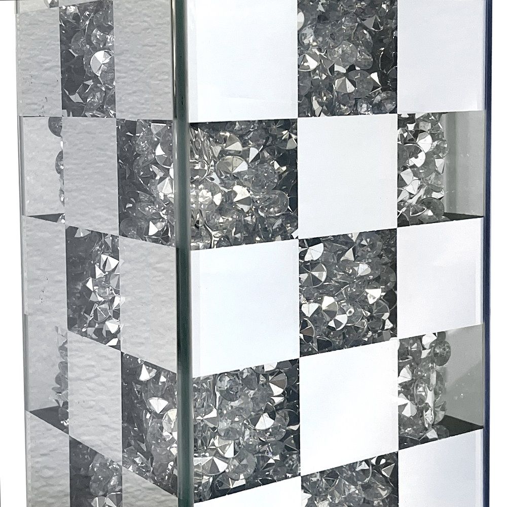ACME Noralie - Table Lamp - Mirrored & Faux Diamonds - 30" | Meri Furniture