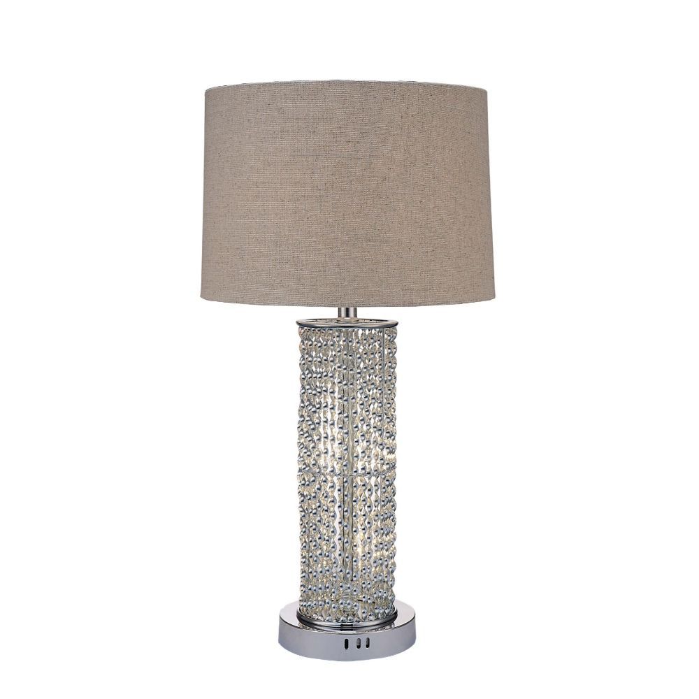 ACME Britt - Table Lamp - Chrome | Meri Furniture