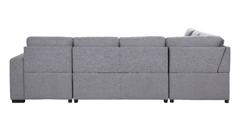 ACME Nardo - Sectional Sofa - Gray Fabric | Meri Furniture
