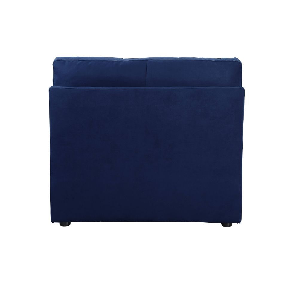 ACME Crosby - Armless Chair - Blue Fabric | Meri Furniture
