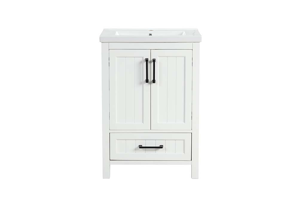 ACME Mysie - Sink Cabinet - White Finish | Meri Furniture