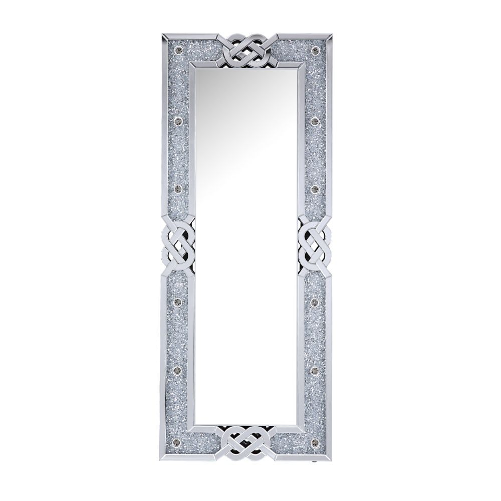 ACME Noralie - Accent Floor Mirror - Pearl Silver | Meri Furniture