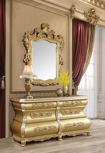 ACME Seville - Server - Gold Finish | Meri Furniture