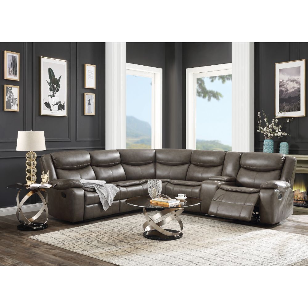 ACME Tavin - Sectional Sofa (Motion) | Meri Furniture