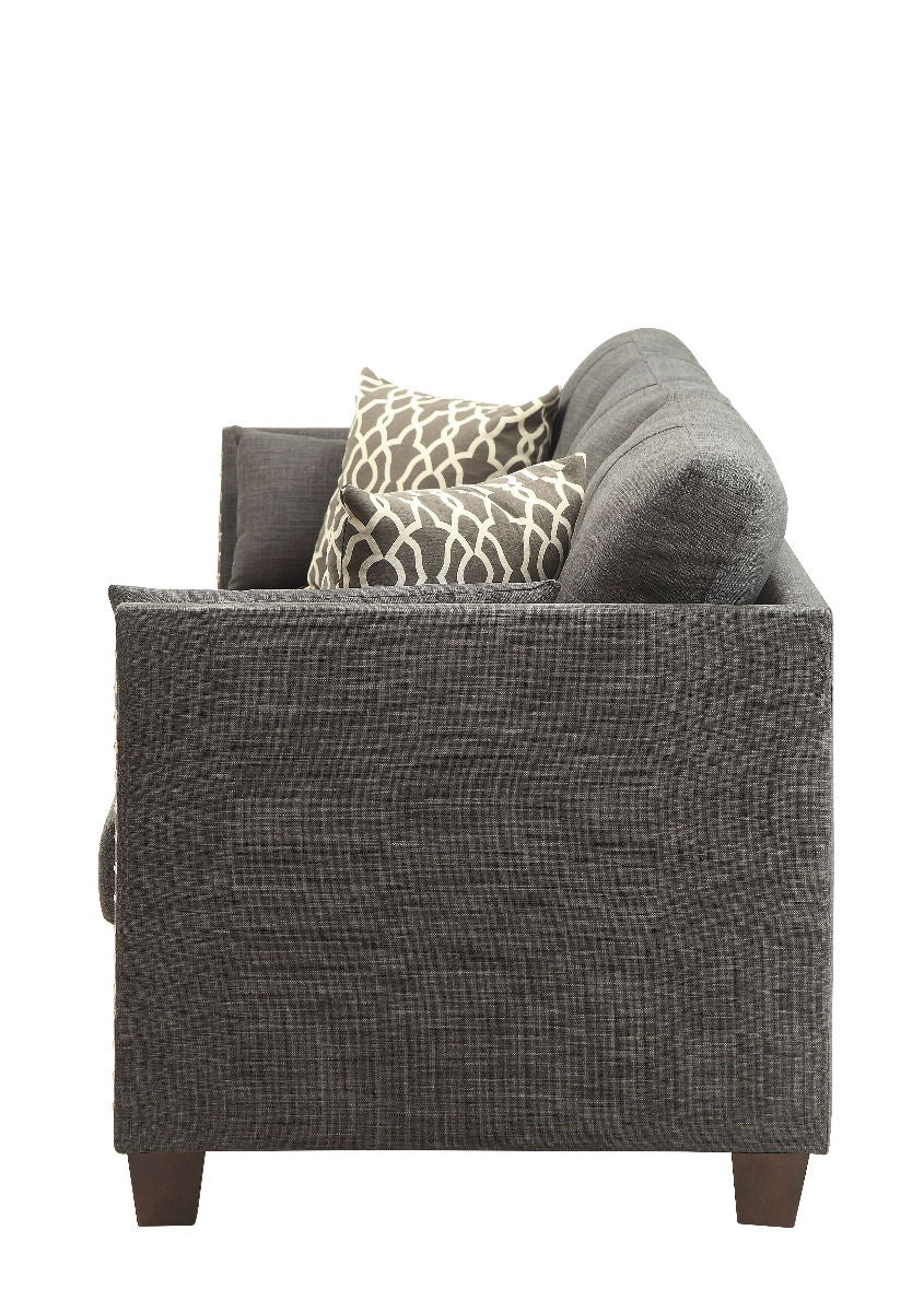 ACME Laurissa - Sofa - Light Charcoal Linen | Meri Furniture