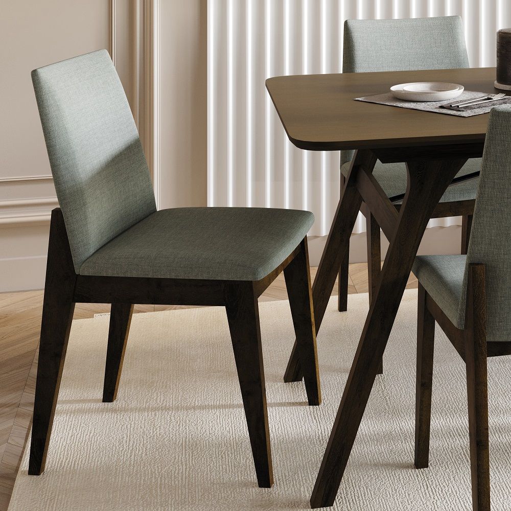 ACME Kaela - Side Chair (Set Of 2) - Walnut | Meri Furniture