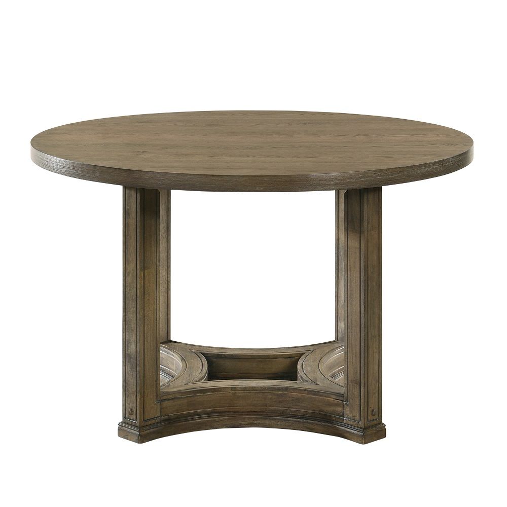 ACME Parfield - Dining Table - Brown - Round | Meri Furniture