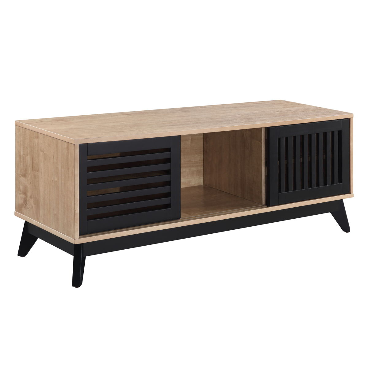 ACME Gamaliel - TV Stand - Oak & Espresso Finish | Meri Furniture