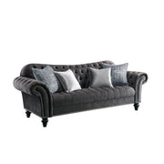 ACME Gaura - Sofa - Dark Gray Velvet | Meri Furniture