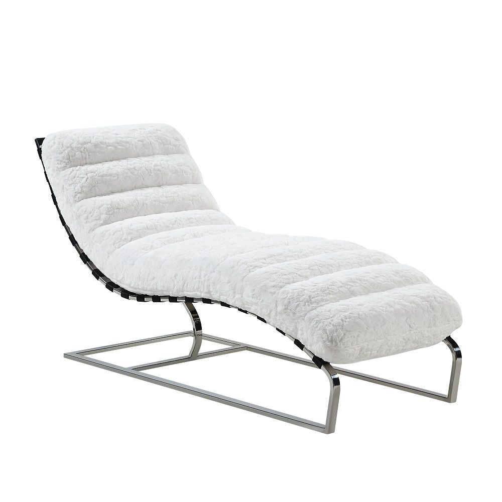 ACME Qortini - Chaise | Meri Furniture