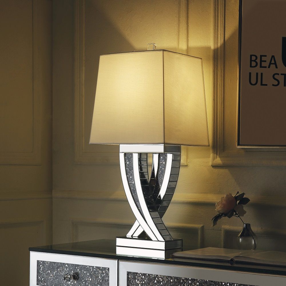 ACME Noralie - Table Lamp - Pearl Silver - 30" | Meri Furniture