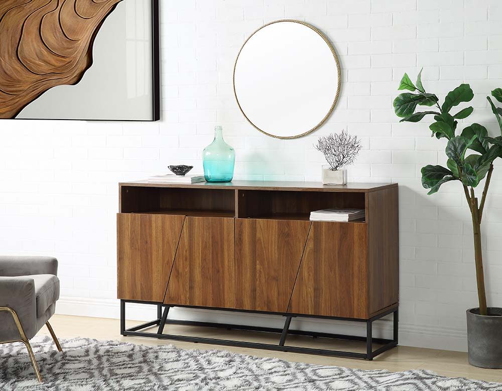 ACME Walden - Console Table - Walnut Finish | Meri Furniture
