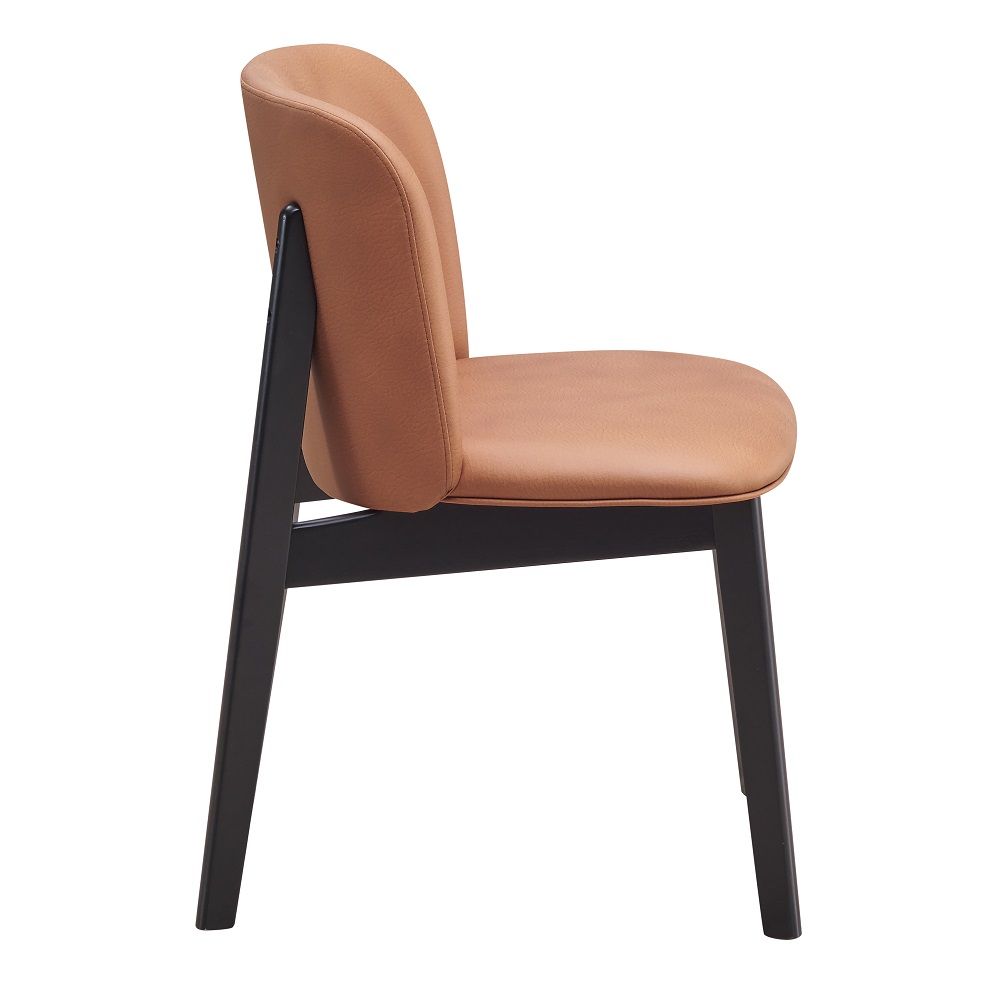 ACME Eliora - Side Chair (Set of 2) - Camel & Black | Meri Furniture