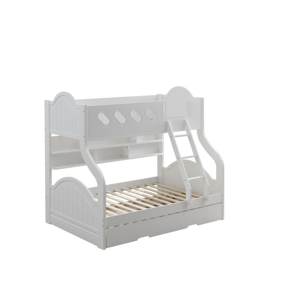 ACME Grover - Twin Over Full Bunk Bed - White | Meri Furniture