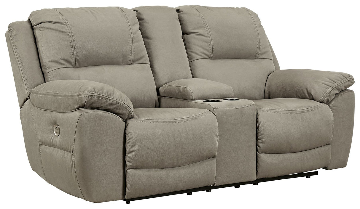 Signature Design by Ashley® Next-Gen Gaucho - Double Reclining Power Loveseat | Meri Furniture