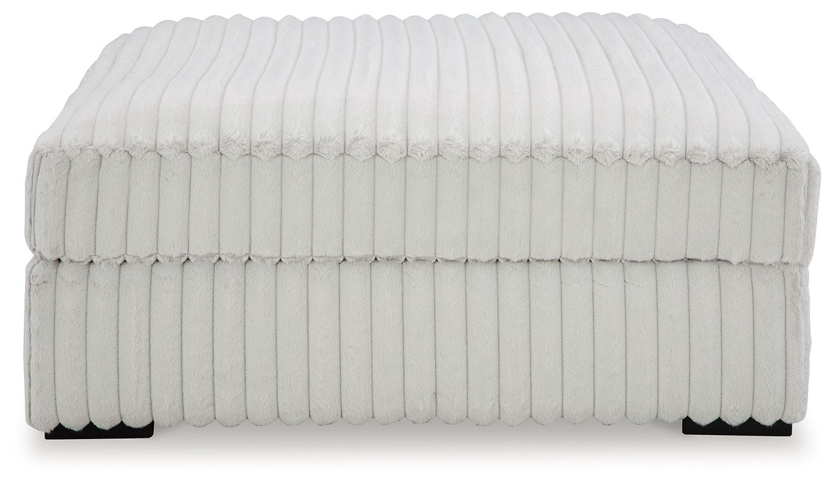 Signature Design by Ashley® Stupendous - Alloy - Oversized Accent Ottoman | Meri Furniture