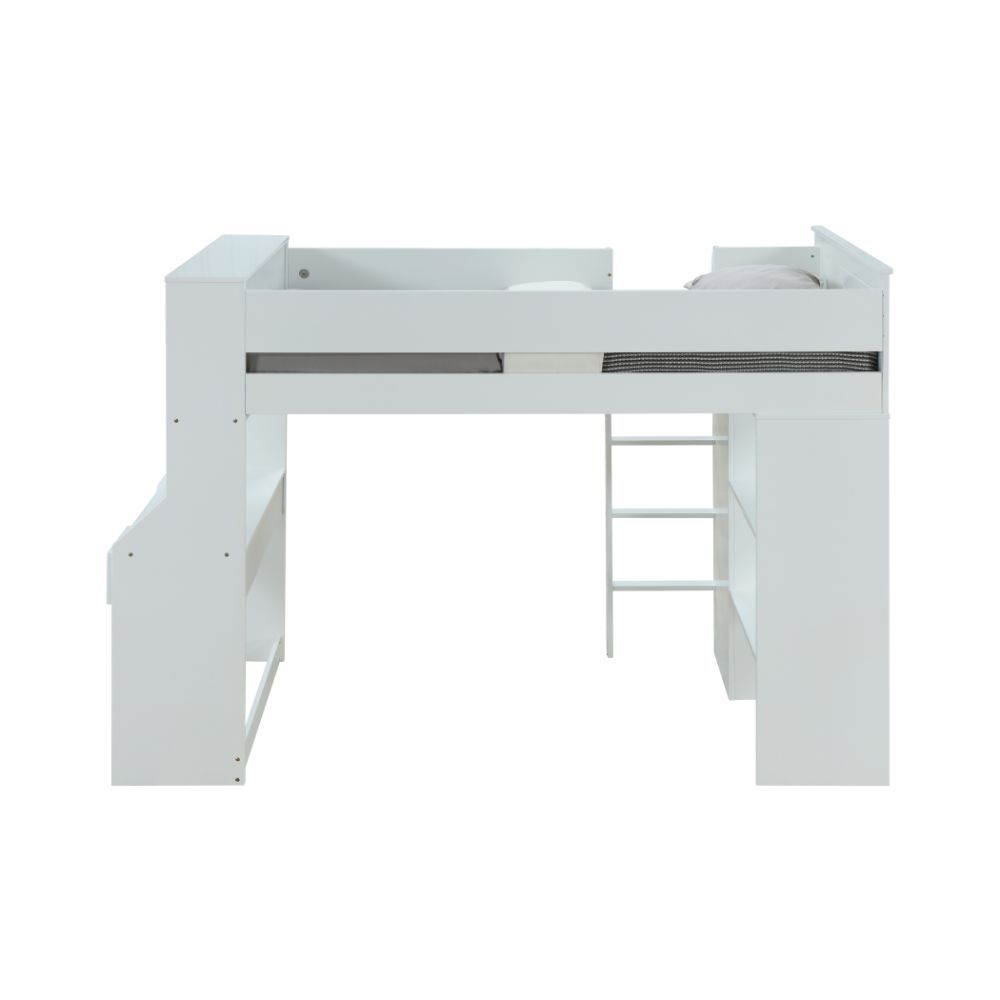 ACME Ragna - Loft Bed - White | Meri Furniture