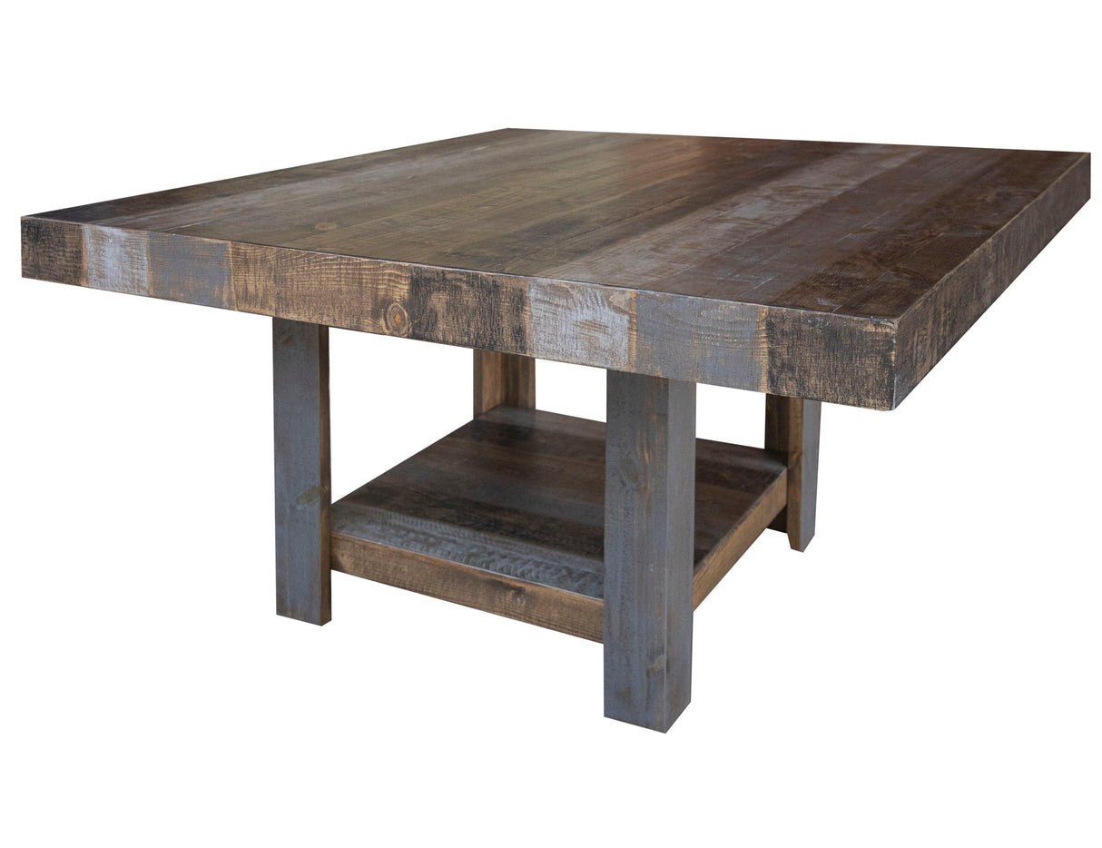 International Furniture Direct Loft Brown - 54” Square Table - Two Tone Gray / Brown | Meri Furniture