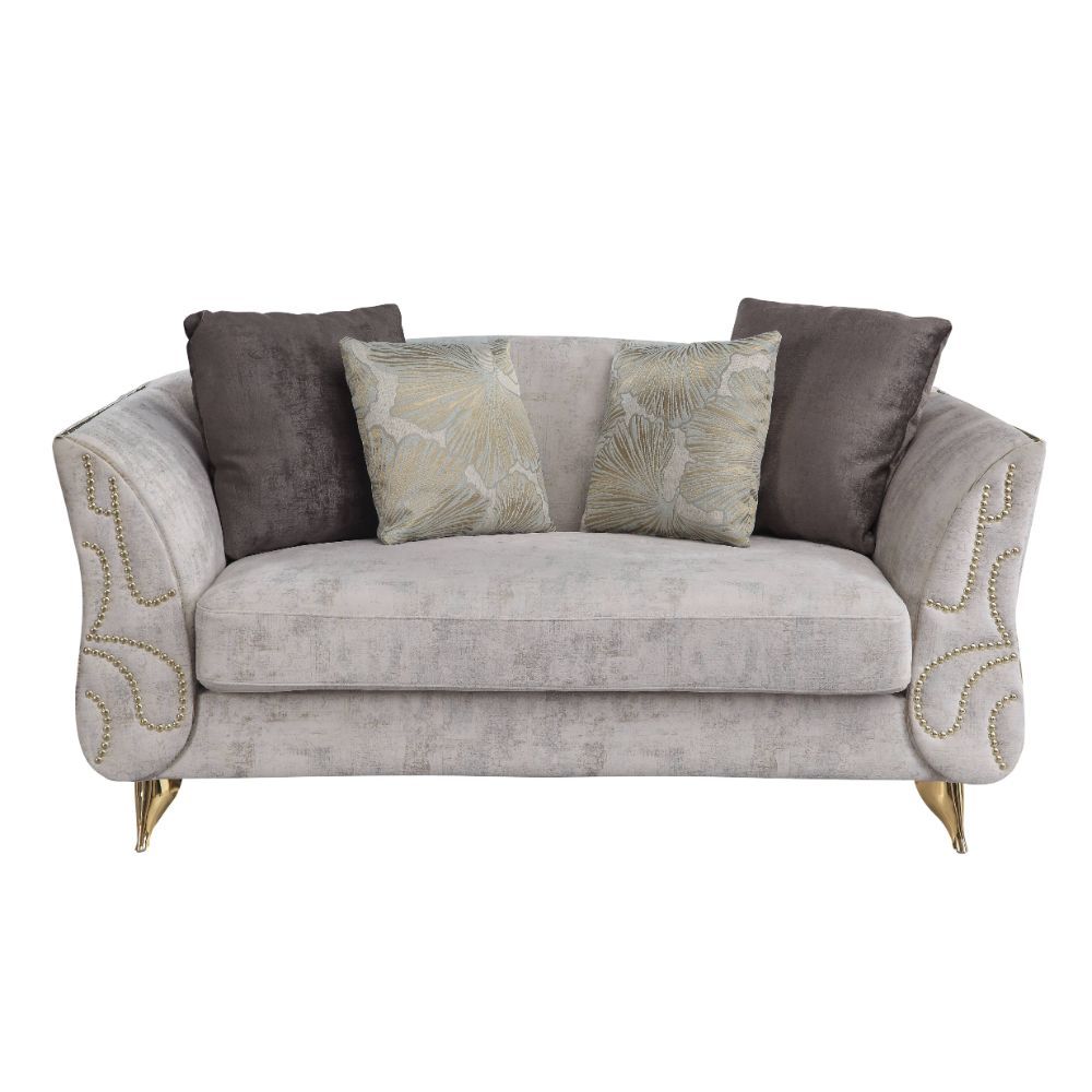ACME Wilder - Loveseat - Beige Fabric | Meri Furniture