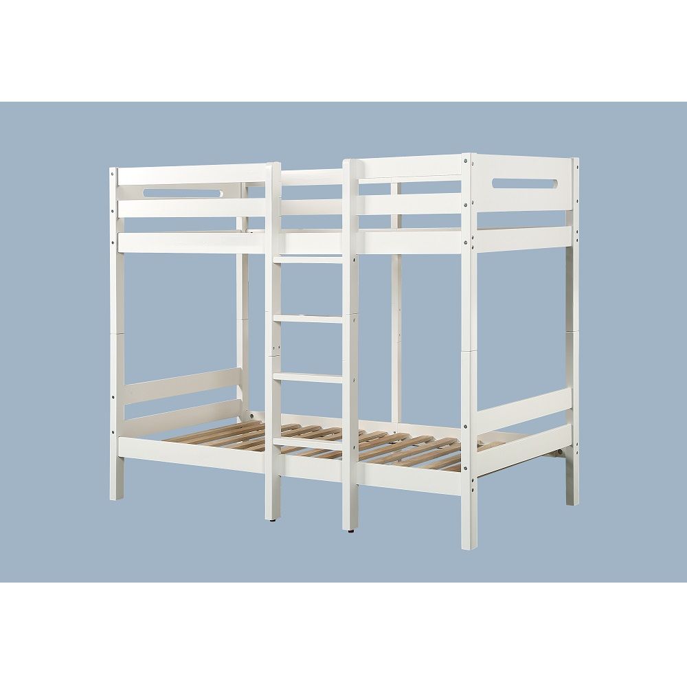 ACME Esin - Twin Over Twin Bunk Bed - White | Meri Furniture