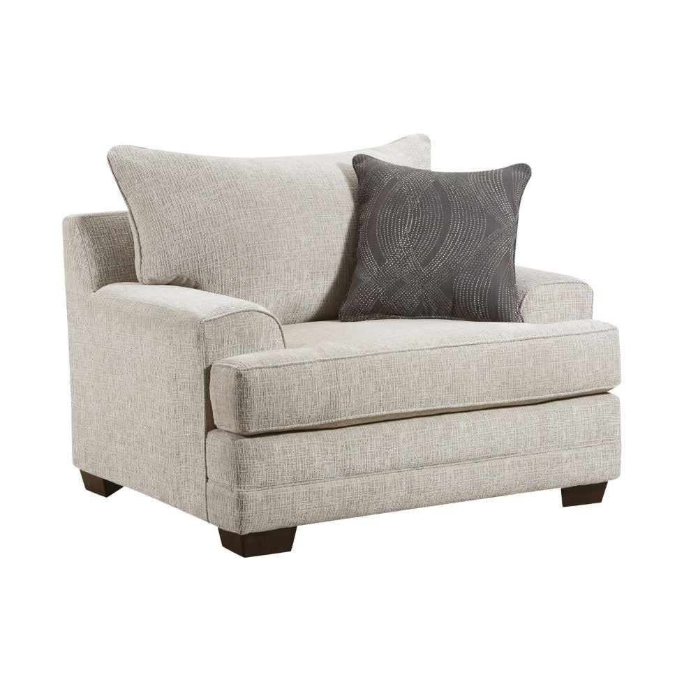 ACME Avedia - Chair - Beige/Gray Chenille | Meri Furniture