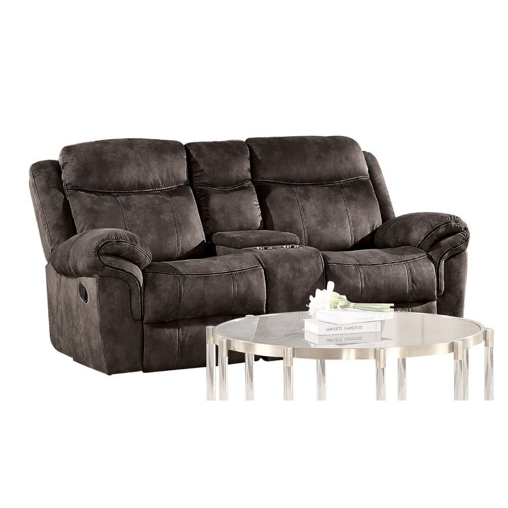 ACME Zubaida - Loveseat w/USB Dock & Console (Glider & Motion) | Meri Furniture
