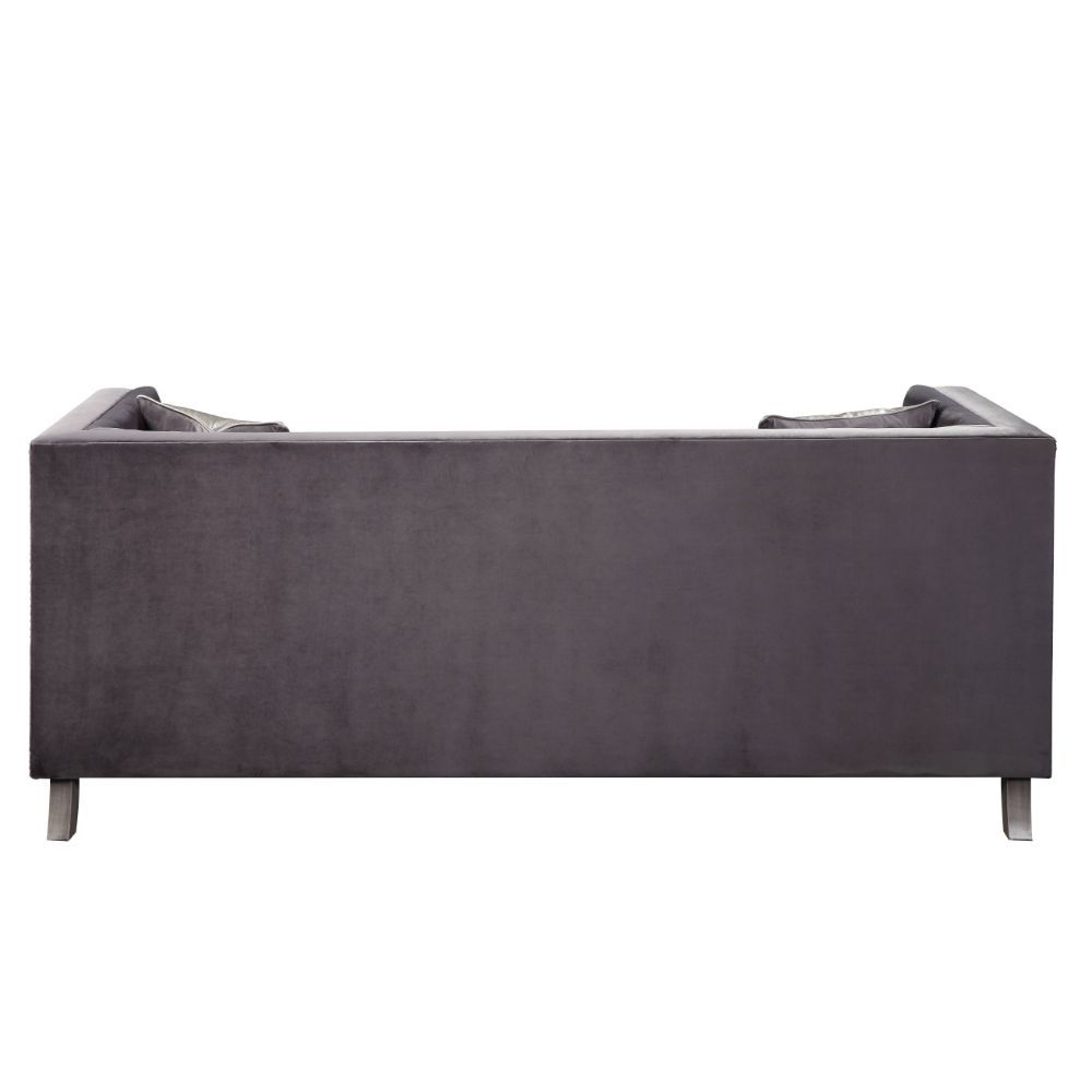 ACME Hegio - Sofa - Gray Velvet | Meri Furniture