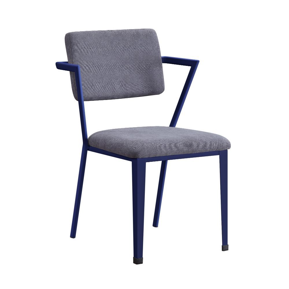 ACME KD, Chair (High Back) • Stationary Seat • Padded SEAT: Cushion (Solid Pattern) • Backrest: Metal Frame, Padded Cushion (Open Back) • Metal Leg & Frame Seat • | Meri Furniture